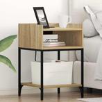 vidaXL Bedcabinet 2 pcs Sonoma eiken 40 x 40 x 61 cm Bewerkt, Huis en Inrichting, Slaapkamer | Nachtkastjes, Verzenden, Nieuw