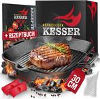 KESSER® Gietijzeren grillpan - Braadpan - Inductie - 30cm -, Huis en Inrichting, Verzenden, Nieuw