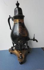 Koffiepot (2) - Koper, Tin - Antieke beschilderde kra, Antiek en Kunst