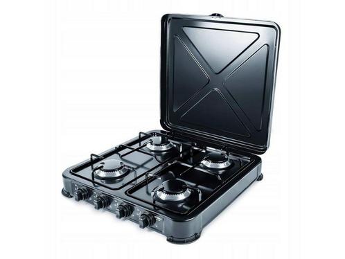 Promis KG400C - Camping kookplaat - 4 gasbranders 3,71 kW -, Caravans en Kamperen, Kampeeraccessoires, Zo goed als nieuw, Verzenden