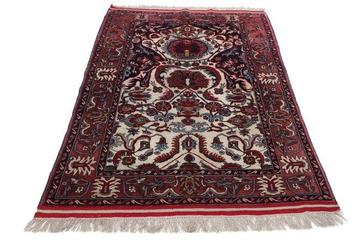 Semi-Antique Afghan Silk Carpet with ~500,000 Knots/m² -