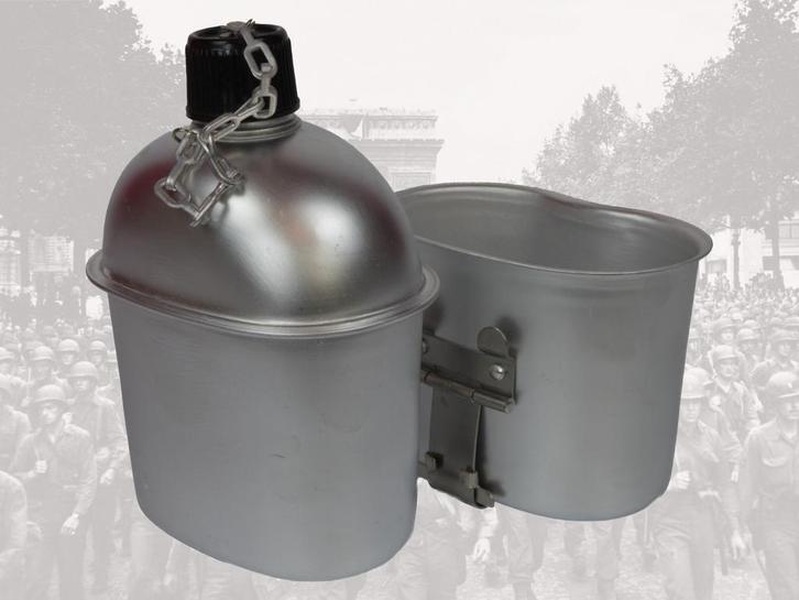 Replica US army canteen WW2 veldfles WO2, Verzamelen, Militaria | Tweede Wereldoorlog, Landmacht, Ophalen of Verzenden
