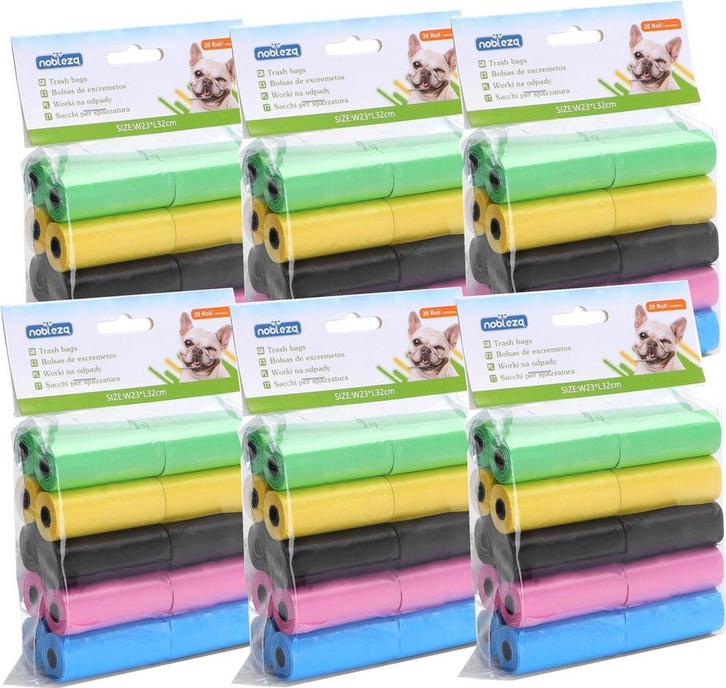 Nobleza 48KVI - Hondenpoepzakjes - Poepzakjes - 1800 stuks -, Dieren en Toebehoren, Overige Dieren-accessoires, Verzenden
