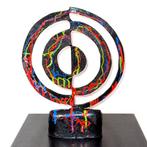 Ousmane Sankara - Sculpture, Soleil  - 30 cm - Bronze peint