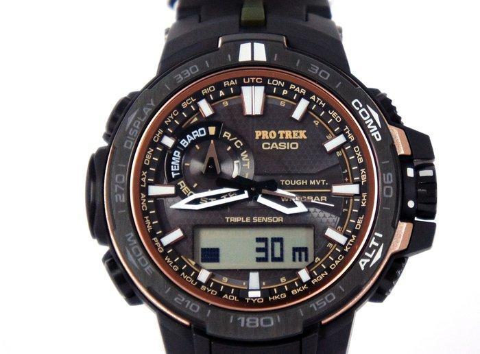 Casio - PRO TREK Tough Solar Multiband 6 Triple Sensor Watch, Handtassen en Accessoires, Horloges | Heren