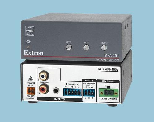 Extron MPA 401 mono versterker 100v - 40 Watt RMS —, TV, Hi-fi & Vidéo, Amplificateurs & Ampli-syntoniseurs, Enlèvement ou Envoi