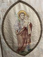 Processie banner - Heilige Joseph met kindje Jezus - 85 x