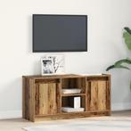 vidaXL TV Kast met LED Verlichting - Oud Hout, 100x34x50 cm, Huis en Inrichting, Verzenden, Nieuw