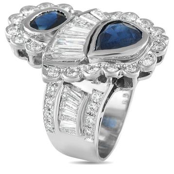 Bague Platine, Bague en platine avec diamant de 2,81 ct et
