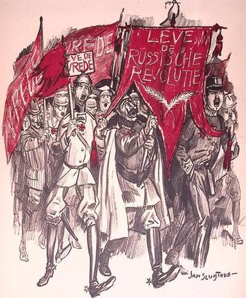 Spotprent Communistische revolutionaire stemming slaat ov... beschikbaar voor biedingen