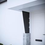 vidaXL Panneau latéral d'auvent de porte Noir 50x100 cm Verr