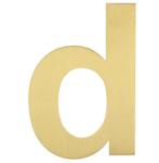 BASICS Huisnummer LBHN100-D PVD mat goud, Nieuw, Overige materialen, Klink of Kruk