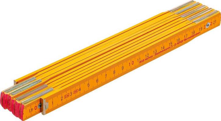 Houten duimstok 2 m, Auto diversen, Aanhangers en Bagagewagens, Verzenden