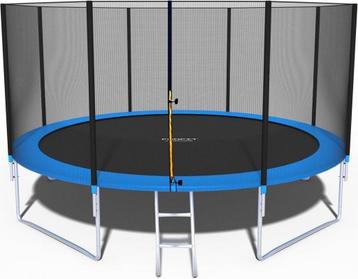 Grote Trampoline 374 cm met Veiligheidsnet - Inklapbaar &..., Ophalen of Verzenden