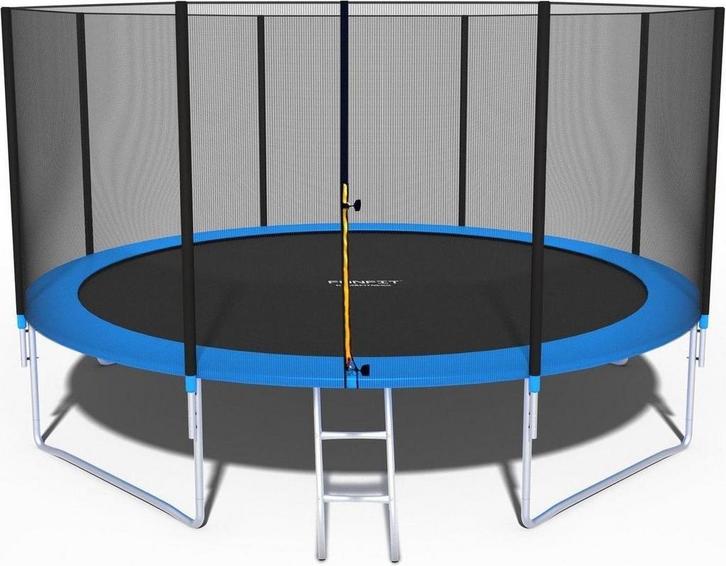 Grote Trampoline 374 cm met Veiligheidsnet - Inklapbaar &..., Kinderen en Baby's, Speelgoed | Buiten | Trampolines, Nieuw, Ophalen of Verzenden