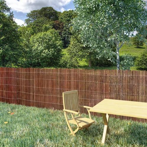 vidaXL Tuinscherm 300x100 cm wilgenhout, Tuin en Terras, Tuinhekken en Hekwerk, Nieuw, Verzenden