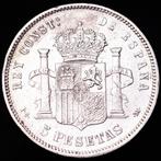 Espagne. Alphonse XIII. 5 Pesetas Ceca de Madrid, 1892 PG·M