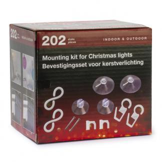 Kerstverlichting bevestigingsset | 202 stuks (Binnen/Buiten) disponible aux enchères