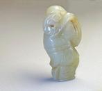 Houtsnijwerk van Ruyi-jongen - Steen - China - 20e eeuw, Antiek en Kunst