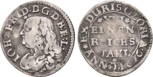1/16 taler, daalder 1676 Braunschweig Calenberg Johann Fr..., Timbres & Monnaies, Monnaies | Europe | Monnaies non-euro, Envoi