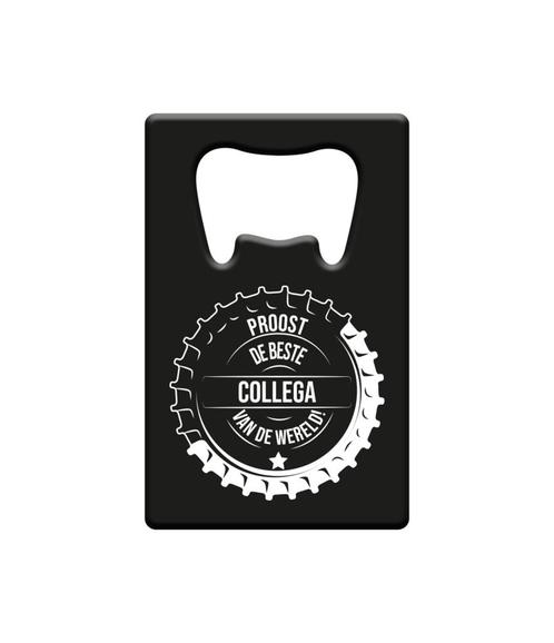 Bieropener Proost De Beste Collega Van De Wereld, Hobby en Vrije tijd, Feestartikelen, Nieuw, Verzenden