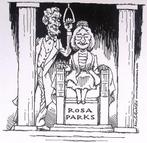 Pentekening Amerika - Rosa Parks Lincoln gedenkteken burg..., Verzenden