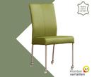Leren eetkamerstoel Comfort met wieltjes, Huis en Inrichting, Stoelen, Nieuw, Leer, Ophalen of Verzenden, Eén