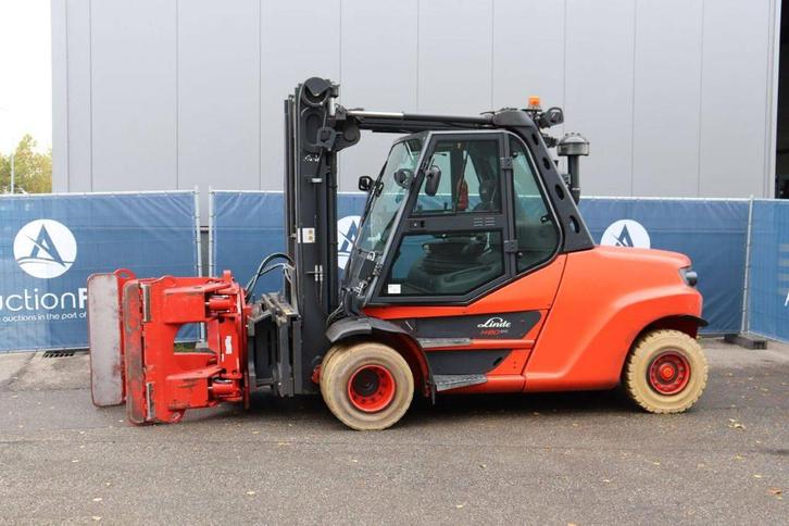 Veiling: Heftruck Linde H80D-03/1100 Diesel 8000kg 6.5m 2020, Zakelijke goederen, Machines en Bouw | Heftrucks en Intern transport