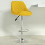 vidaXL Tabouret de bar Jaune moutarde Velours, Maison & Meubles, Verzenden, Neuf