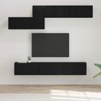 vidaXL Tv-meubelset 7 pcs Zwart eiken 60 x 30 x 30 cm, Verzenden, Nieuw