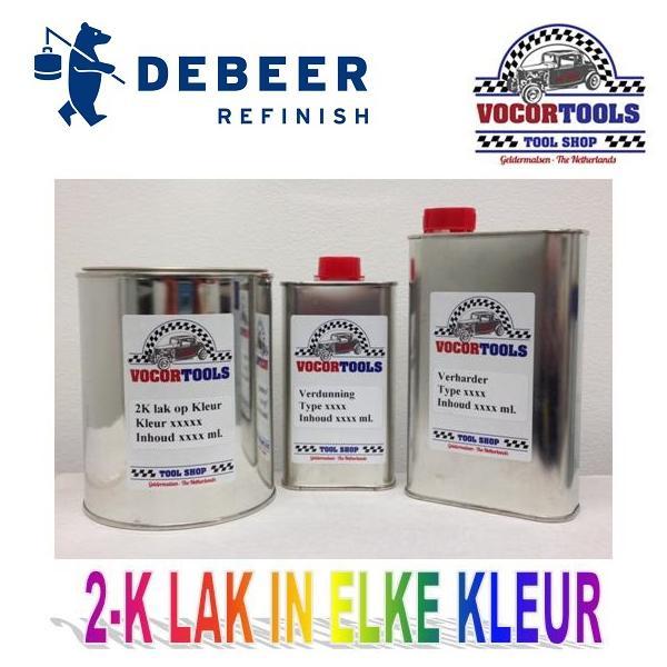 2K Autolak op kleur set 500ml incl. verharder en verdunner, Auto diversen, Autogereedschap, Nieuw, Verzenden