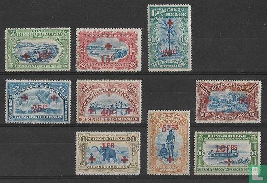 Belgisch Congo - Rode Kruis. Toeslag in het rood - 1918, Postzegels en Munten, Postzegels | Afrika, Postfris, Verzenden