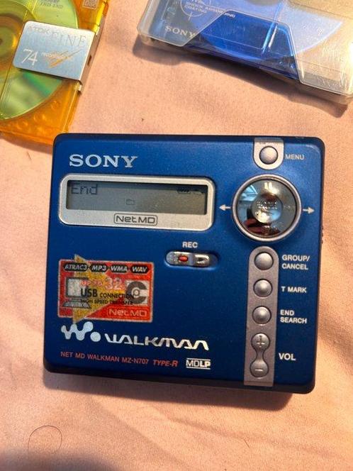 Sony - MZ-N707 Platine MinidDisc, Audio, Tv en Foto, Radio's