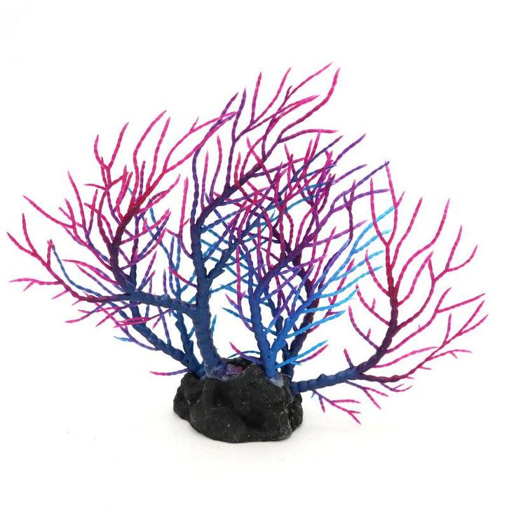 Koraal paars en rood, kunstkoraal OS-140 - aquarium decorati, Dieren en Toebehoren, Vissen | Aquaria en Toebehoren, Sierelement