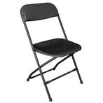 Opklapbare Stoelen | Kunststof/Staal | Black | In-/Outdoor, Verzenden, Nieuw in verpakking