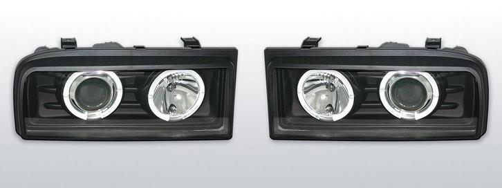 Koplampen Volkswagen Corrado  Halo Rims zwart, Auto-onderdelen, Verlichting, Nieuw, Volkswagen, Verzenden