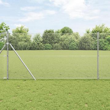vidaXL Gelaste Draadafsluiting met 7 Palen 1.4x10 m, Verzenden