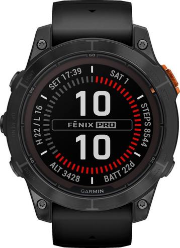 Garmin Fenix 7 Pro Solar Black 47mm slimme horloges beschikbaar voor biedingen