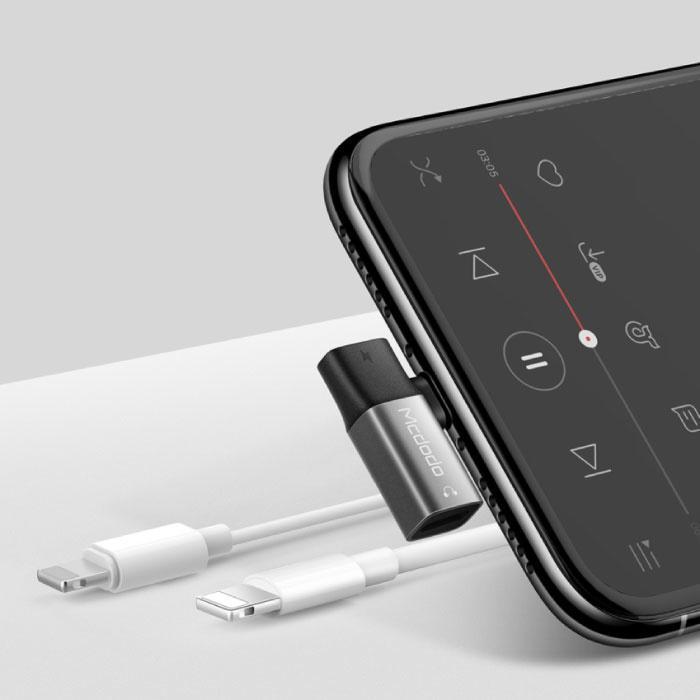 iPhone Lightning Oplader & AUX Splitter - Headphone Audio, Telecommunicatie, Mobiele telefoons | Toebehoren en Onderdelen, Nieuw