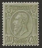 België 1886 - 20c Olijf op groenachtig - Leopold II met
