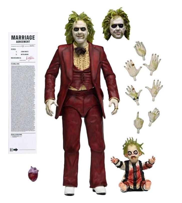 Beetlejuice Beetlejuice Action Figure Ultimate  Red Tuxedo, Verzamelen, Film en Tv, Ophalen of Verzenden