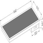 Vitrokeramisch element zwart 4x GN 1/1, Verzenden