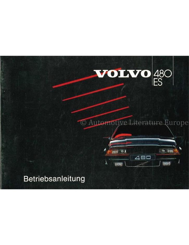 1986 VOLVO 480 ES INSTRUCTIEBOEKJE DUITS, Auto diversen, Handleidingen en Instructieboekjes