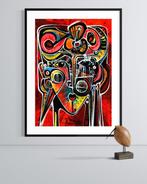 Simeon Gonzales - Mujer en Rojo, Antiek en Kunst