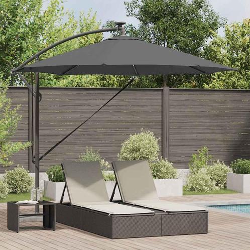 vidaXL Cantilever bananenparasol Antraciet 294 x 294 x 248, Tuin en Terras, Parasols, Nieuw, Verzenden