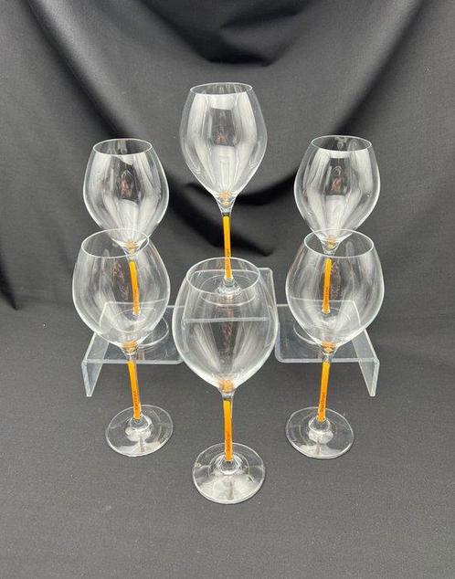 Veuve Clicquot Ponsardin - Flûte à champagne (6) - Trendy, Antiek en Kunst, Antiek | Meubels | Tafels