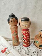 Beeld, Kokeshi dolls - 12 cm - Hout