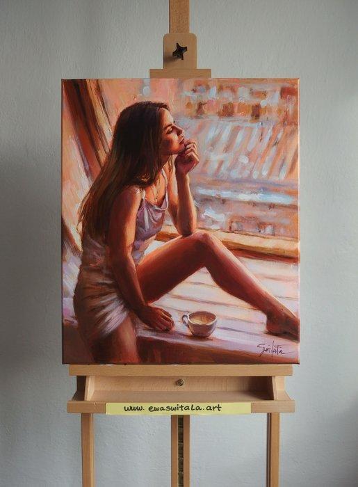 Ewa Switala - Silence at Sunrise, Antiek en Kunst, Kunst | Schilderijen | Modern