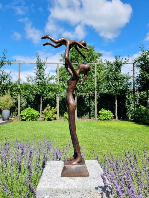 sculptuur, Moeder met kind - 60 cm - Brons, Antiek en Kunst, Kunst | Designobjecten