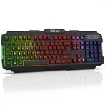 Strex Gaming Toetsenbord met LED RGB Sfeerverlichting -, Informatique & Logiciels, Claviers, Verzenden